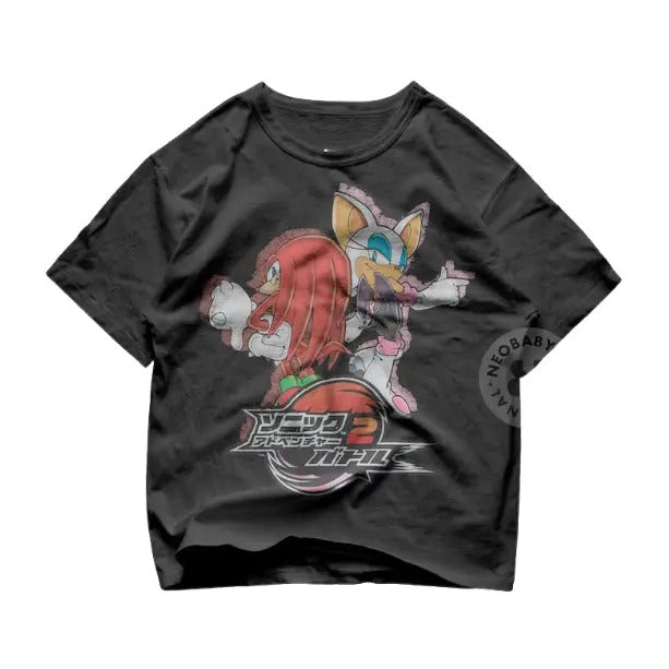 Hedgehog Japanese shirt, Sonic Adventure T-Shirt, Unisex Vintage Graphic Tees Gothic Grunge Y2k Emo Scene Amity...