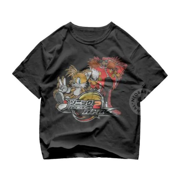 Hedgehog Japanese shirt, Sonic Adventure T-Shirt, Unisex Vintage Graphic Tees Gothic Grunge Y2k Emo Scene Amity...