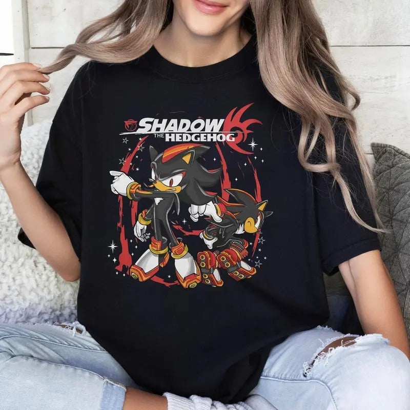 Hedgehog Shadow Japanese Anime Hero Gaming Legend Anime Manga Shirt Shirt Hoodie Sweatshirt