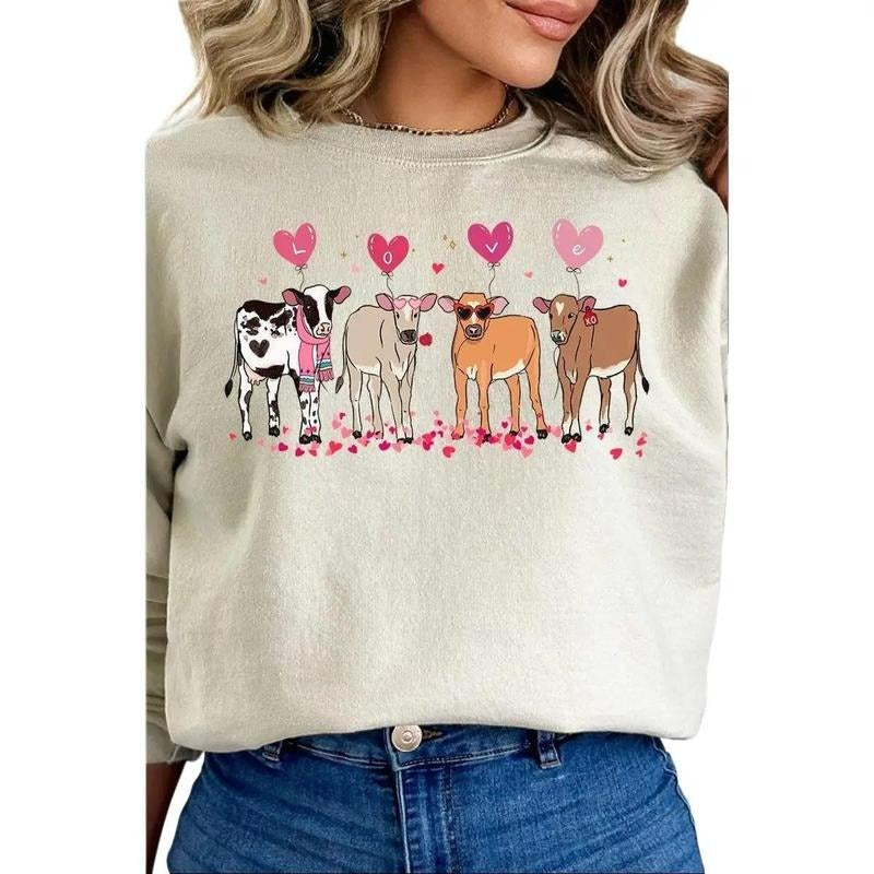 Heifer Love Unisex NuBlend Crew Sweatshirt Shirt Hoodie | PrintMintTees.com