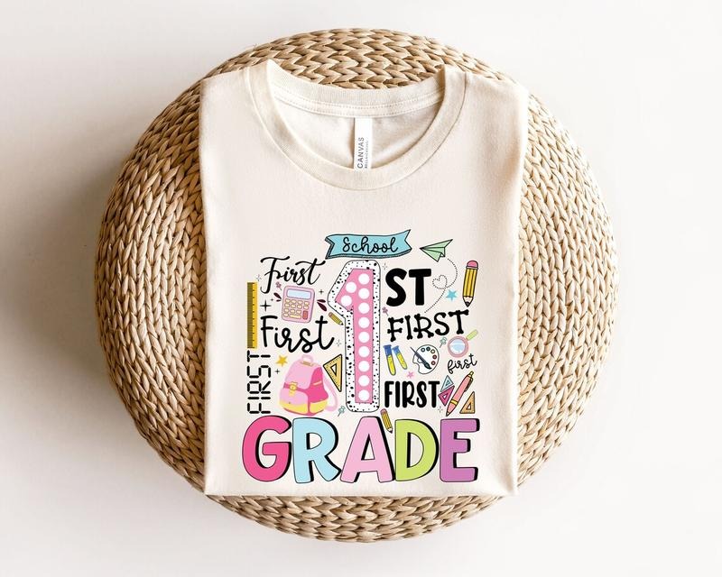 Hello First Grade Shirt, Back To School Shirt, Hello First Grade Rainbow Shirt, First Grade Shirt Hoodie Sweatshirt