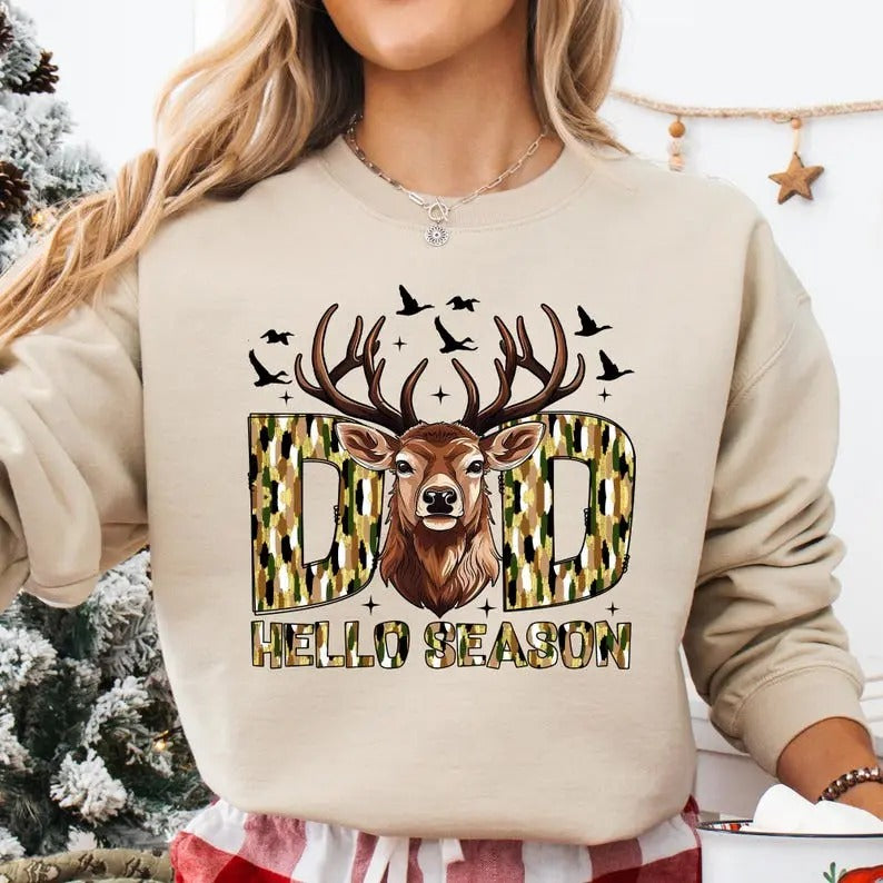 Hello Hunting Season, Coquette Bow Hunting, Camo Dude Tee Shirt, Sweatshirt, Hoodie Unisex | PrintMintTees.com