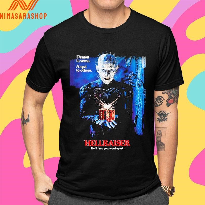 Hellraiser He’ll Tear Your Soul Apart Demon To Some Angel To Others Shirts