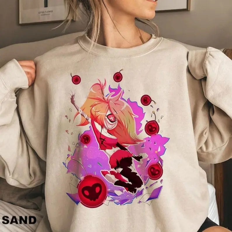 Helluva Boss Cherri Bomb Sweatshirt Crewneck Shirt Hoodie | PrintMintTees.com