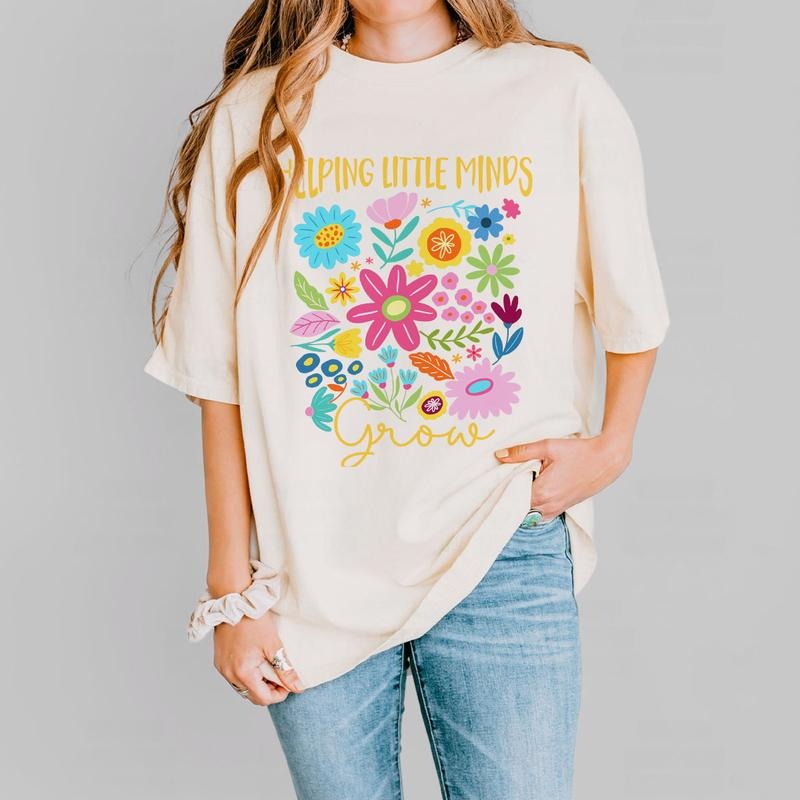 Helping Little Minds Grow Shirt, Teacher Shirt, Gift For Teacher, Teacher Appreciation Gift, Inspirational Teacher Tee,...