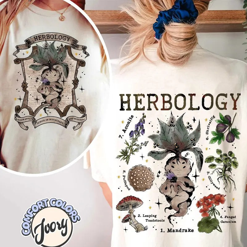 Herbology Plants Shirt, Plant Wizard Pottery Comfort Colors Shirt Hoodie Sweatshirt | PrintMintTees.com