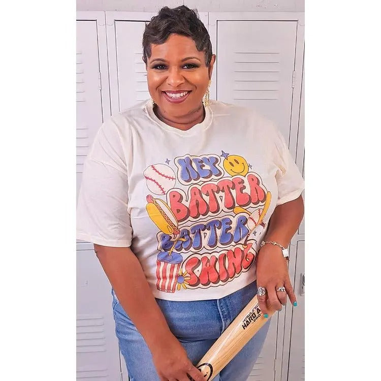 Hey Batter Batter Graphic T-Shirt Hoodie Sweatshirt | PrintMintTees.com