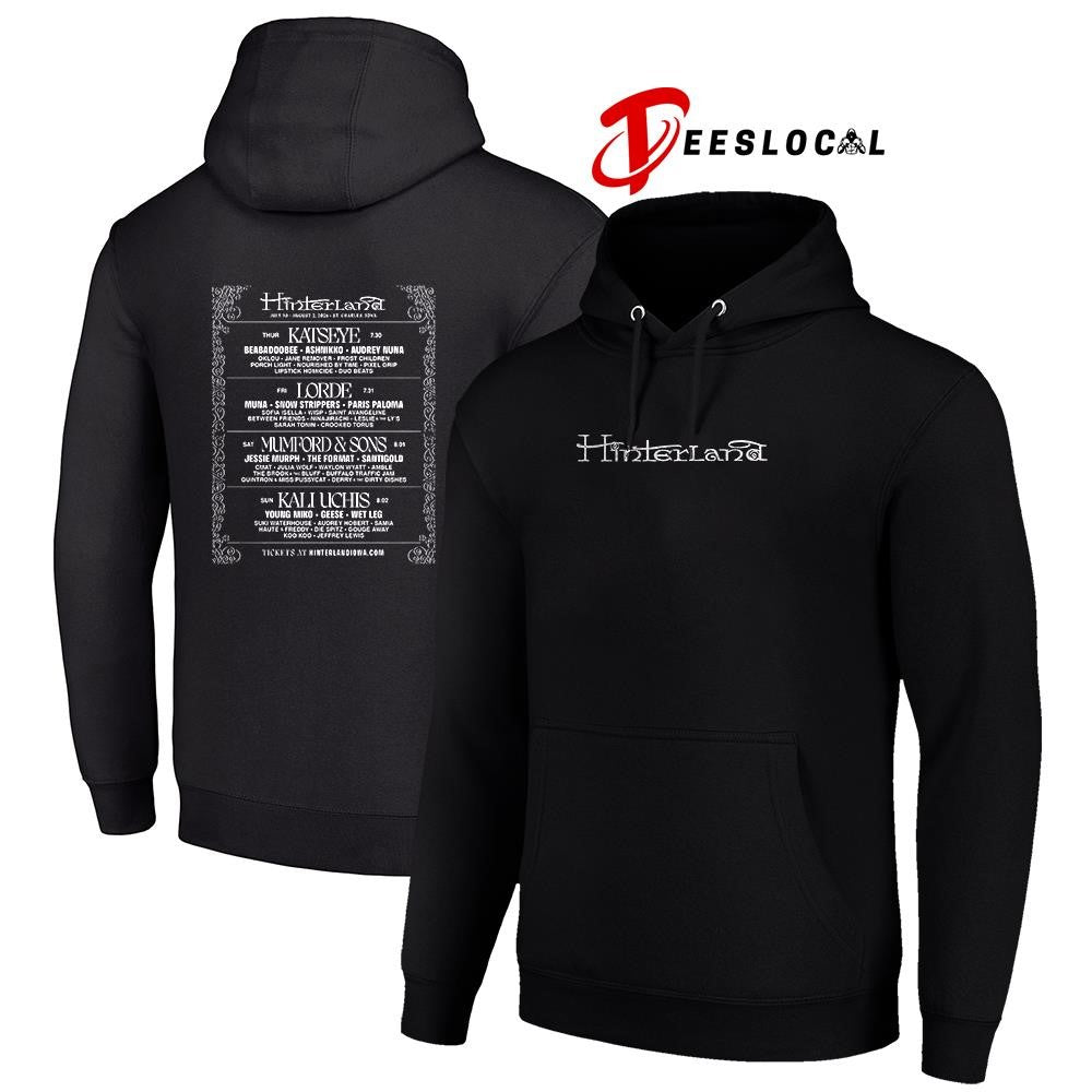 Hinterland festival full lineup St Charles Iowa shirt