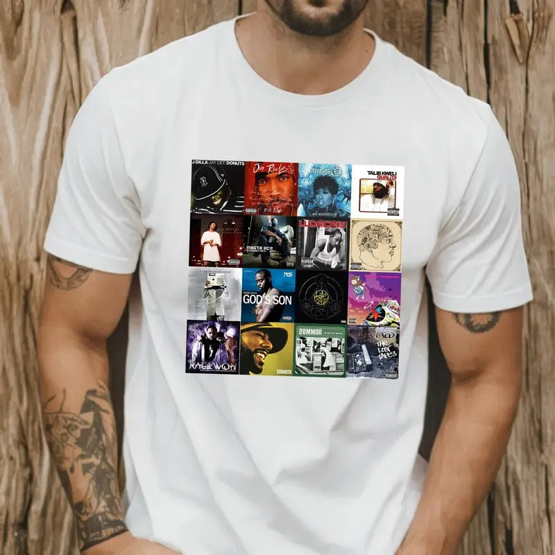Hip Hop Rappers 90s Cotton Hip Hop Rap East Coast West Coast 90s Music Short Sleeve T-Shirts, Hoodie, Sweatshirt