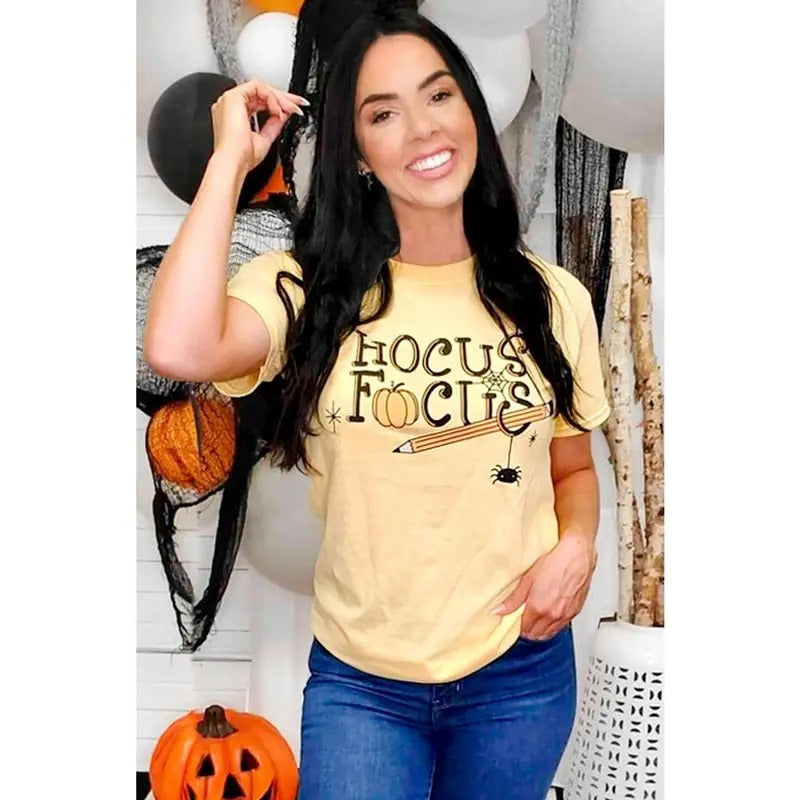 Hocus Focus Teacher Halloween T-Shirt Hoodie Sweatshirt | PrintMintTees.com
