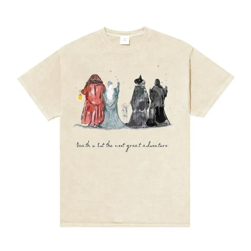 Hogwats Professor McGonagall Great Adventure Shirt, Maggie Smith Shirt, Spooky Season Unisex Cotton Menswear Streetwear...