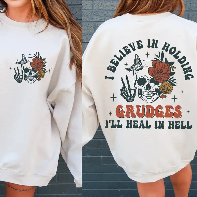 Holding Grudges Floral Skull Svg Adult Humor Svg Sugar Skull Png Sarcastic Shirt Png Sarcastic Svg Files Sarcastic...