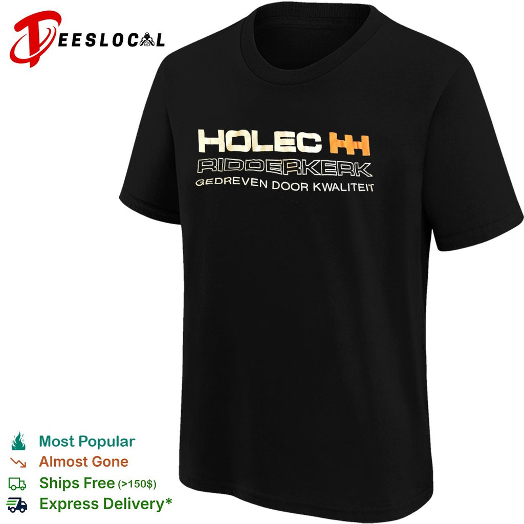 Holec Ridderkerk gedreven door kwaliteit orange logo shirt