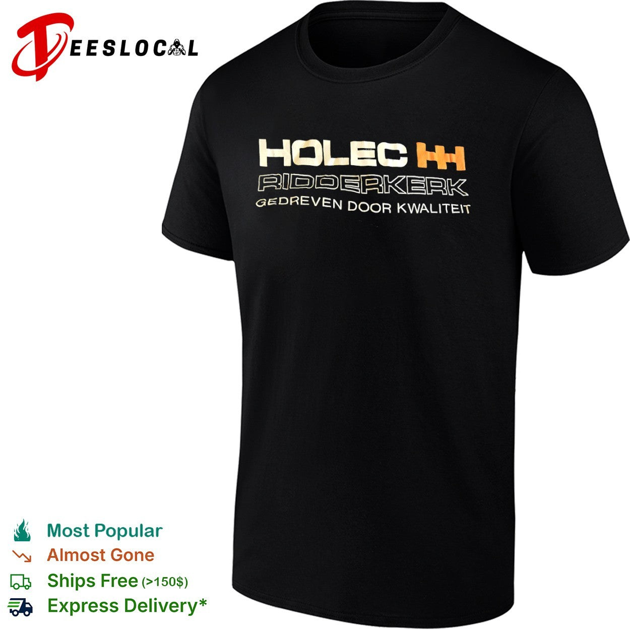 Holec Ridderkerk gedreven door kwaliteit orange logo shirt
