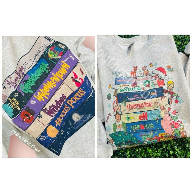 Holiday Video Tapes Sweathshirt Shirt Hoodie Sweatshirt | PrintMintTees.com