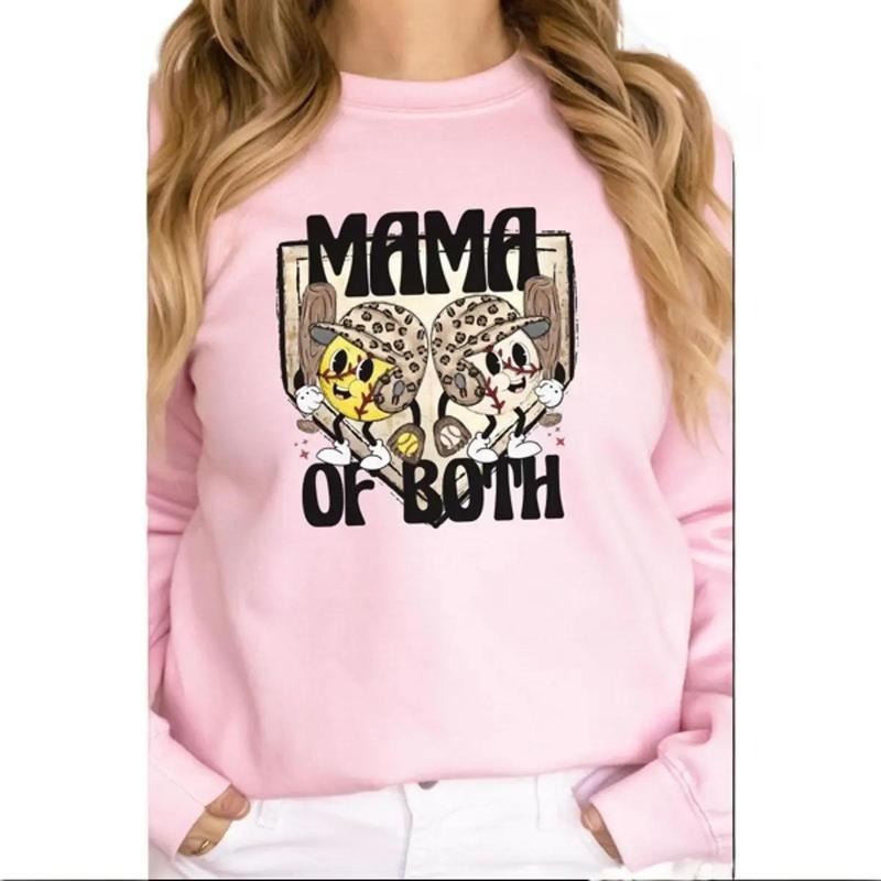 Home Plate Mama Of Both Heavy-weight Crew Sweatshirt Shirt Hoodie | PrintMintTees.com