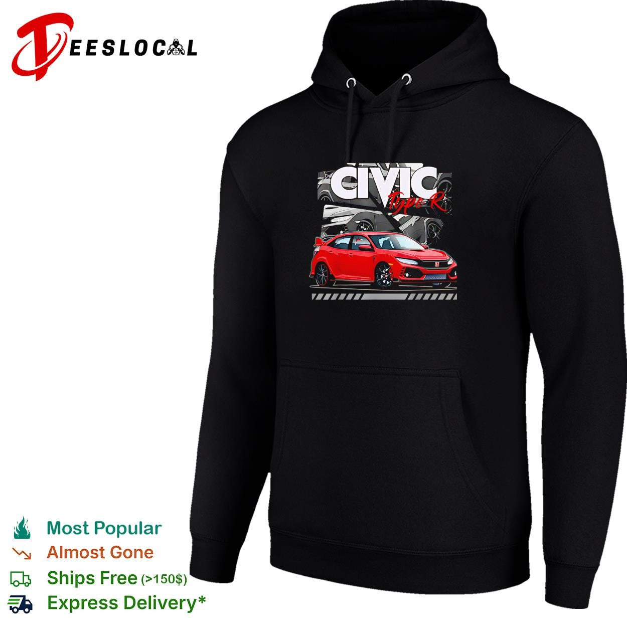 Honda Civic Type R red car vintage shirt