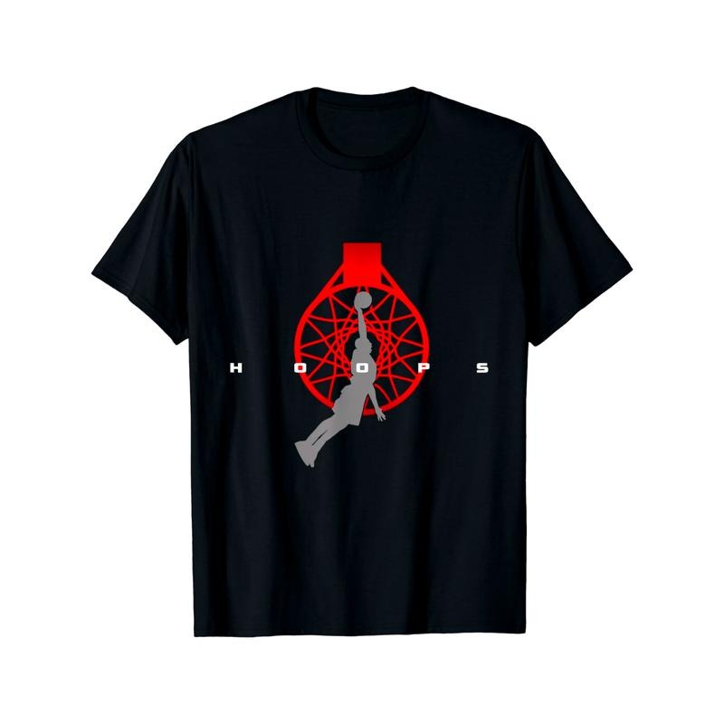 Hoops Basketball Apparel - Basketball T-Shirt made in usa Hoodie Sweatshirt | PrintMintTees.com