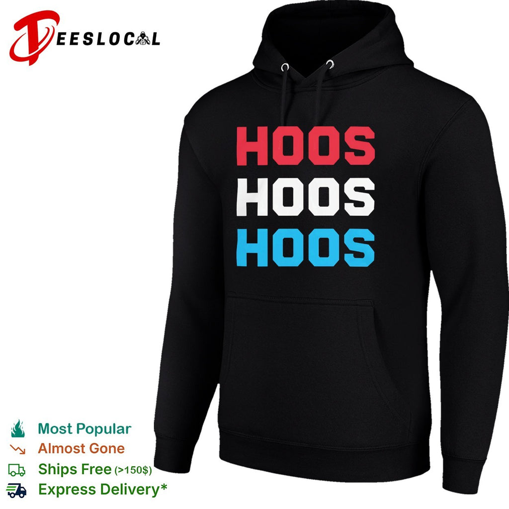 Hoos hoos hoos minimalist tri-color varsity shirt