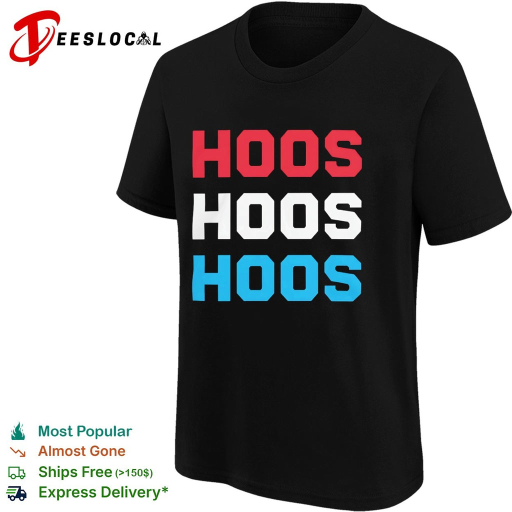 Hoos hoos hoos minimalist tri-color varsity shirt