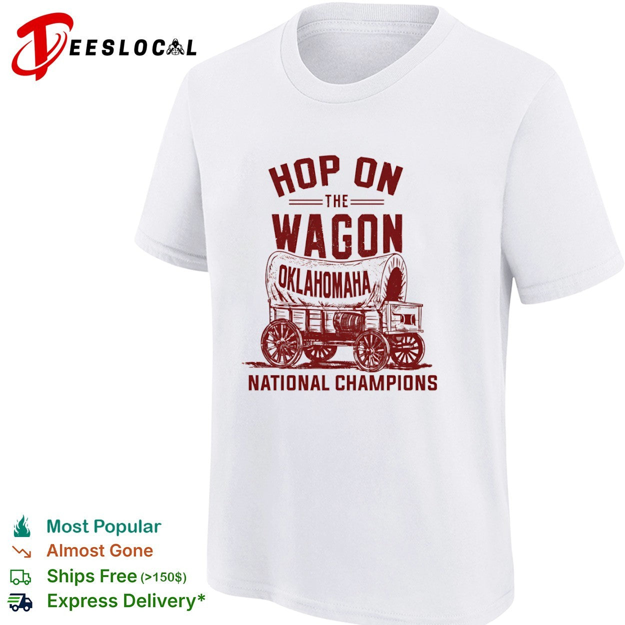 Hop On The Wagon Oklahomaha National Champions baseball shirt