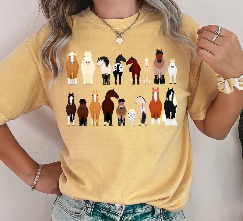 Horse Breeds Farm Animal Lover T-Shirtstyle{n002}4 T-Shirts, Hoodie, Sweatshirt | PrintMintTees.com