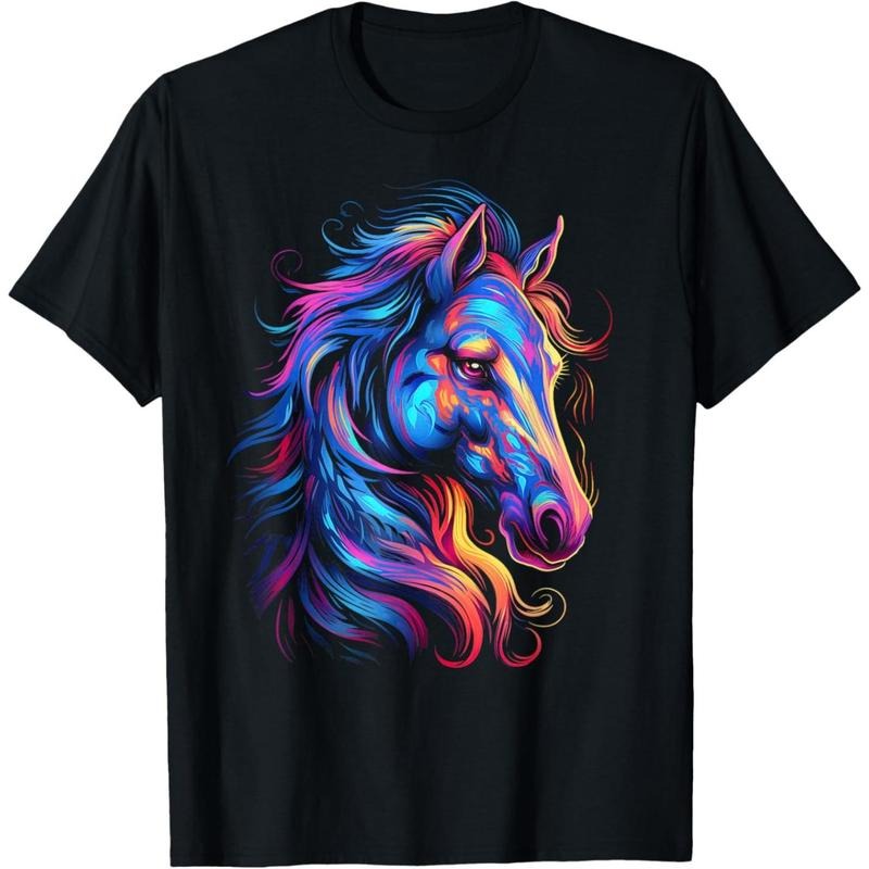 Horse Shirt For Women Teen Girls Beautiful Horse Graphic T-Shirt made in usa Hoodie Sweatshirt | PrintMintTees.com