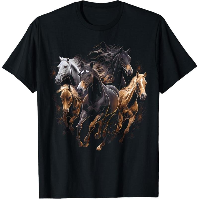 Horses Collage Horse Lover Graphic for Men Women Boys Girls T-Shirt made in usa Hoodie Sweatshirt | PrintMintTees.com