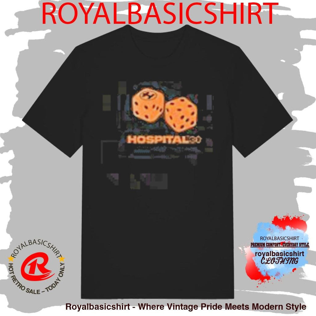 Hospital Records Lucky Dice Black T-Shirt
