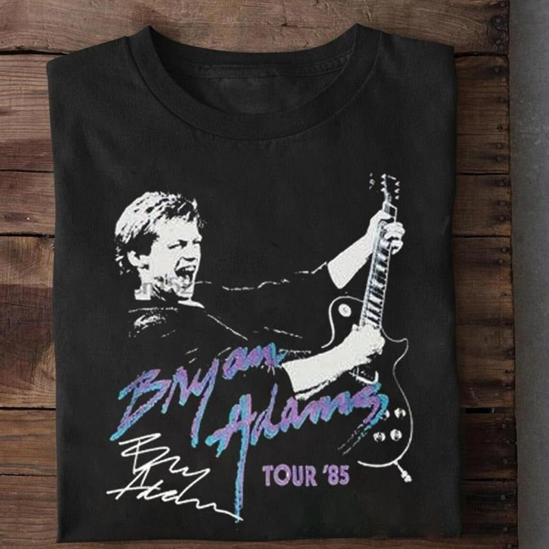Hot Bryan Adams In 85 Tour T-shirt Gift For Fans Unisex Shirt Hoodie Sweatshirt | PrintMintTees.com