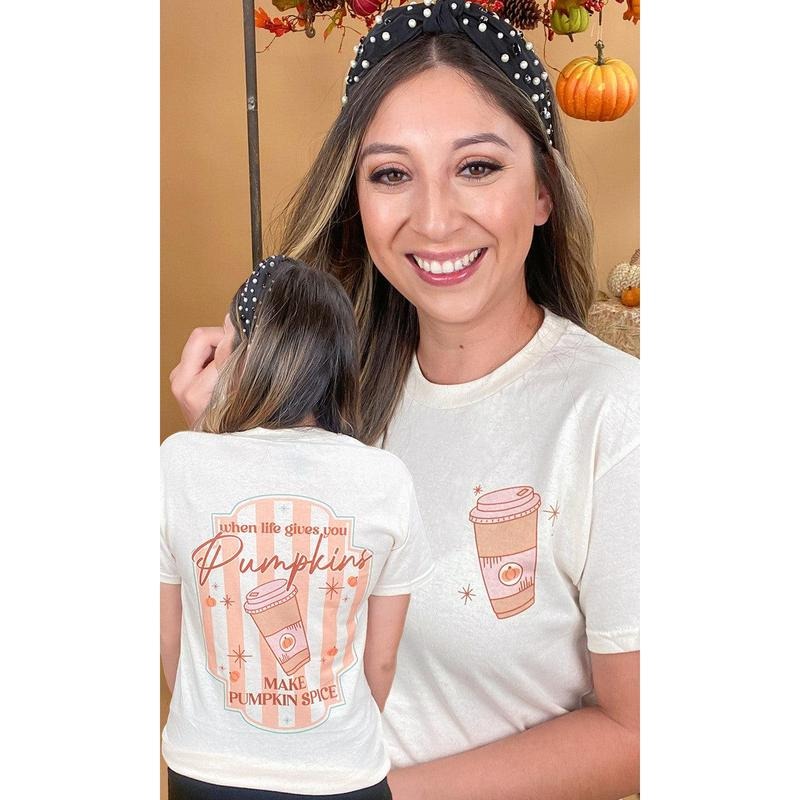 Hot Coffee Pumpkin Spice Graphic T-Shirt Hoodie Sweatshirt | PrintMintTees.com