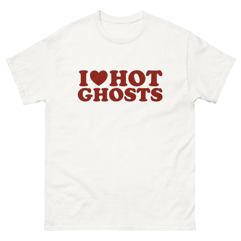 Hot Ghosts Tee, I Heart Hot, I Heart Hot Ghosts, The Terrible Dogfish, I Love Ghosts, I Love Hot Ghosts, Unisex T-Shirt,...
