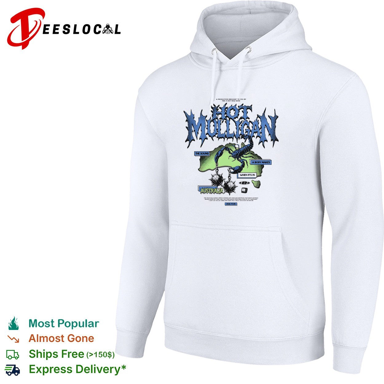 Mulligan Australia tour map shirt