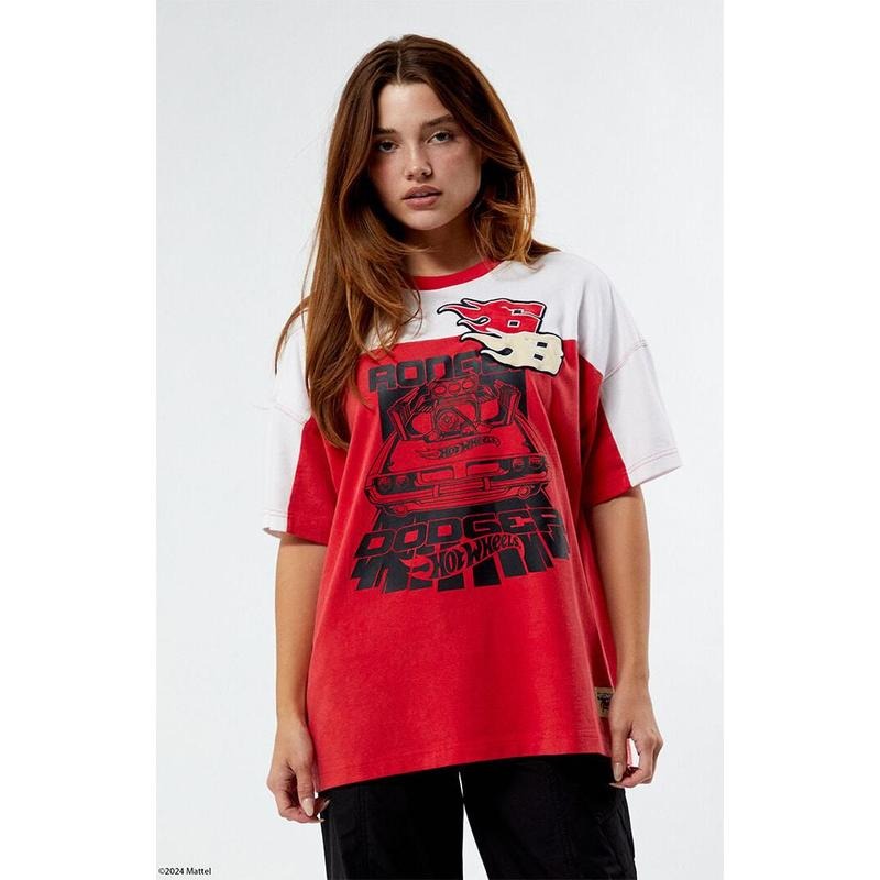 Hot Wheels Women's Car Oversized T-Shirt Hoodie Sweatshirt | PrintMintTees.com
