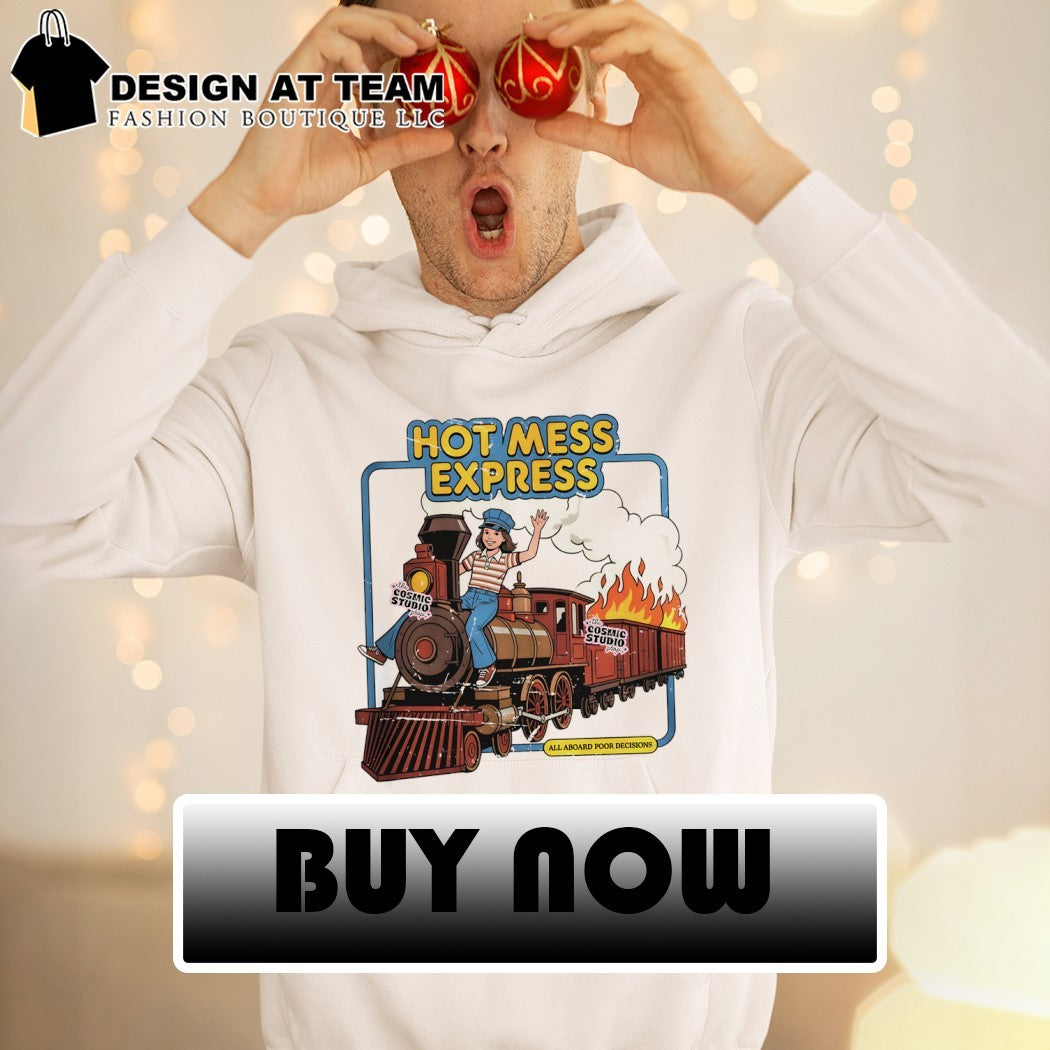 mess express all aboard poor decisions cartoon shirt