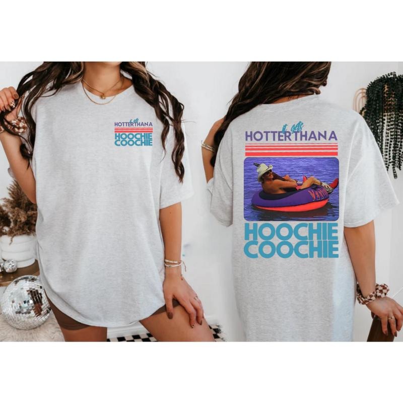 Hotter Than A Hoochie Coochie shirt, Meme Summer Vacation, 90s Country Music, country concert outfits, vintage 90s...