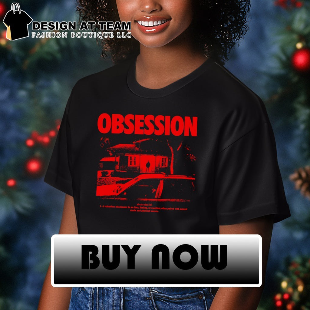 House Stalker hooded figure Obsession a relentless attachment to an idea shirt