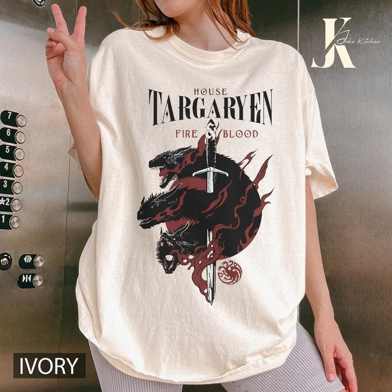 House of the Dragon Targaryen Comfort Colors Shirt, Targaryen House Comfort Colors Shirt, House of the Dragon Season 2...
