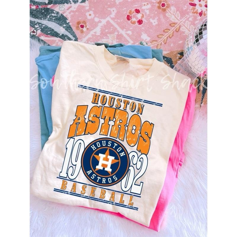 Houston Astros Baseball Season T Shirt | Ivory  comfort colors t shirt Hoodie Sweatshirt | PrintMintTees.com