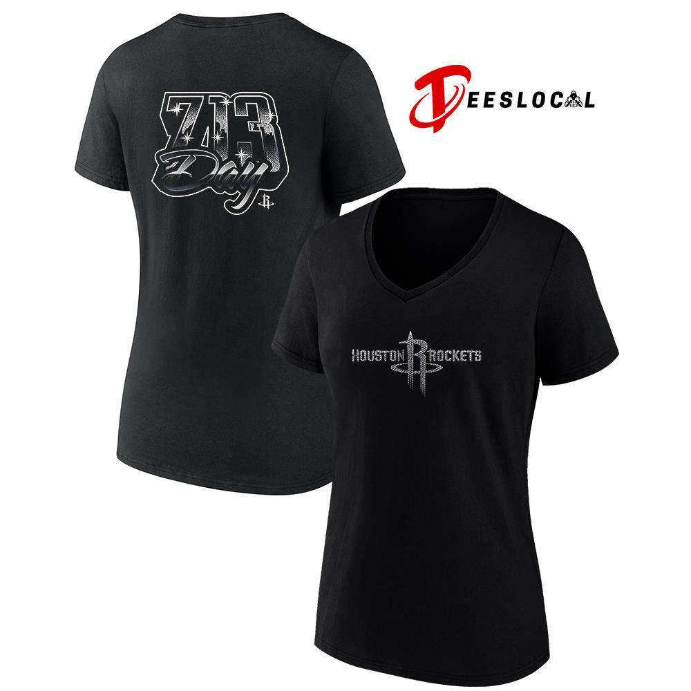 Houston Rockets 713 day of basketball diamonds logo shirt
