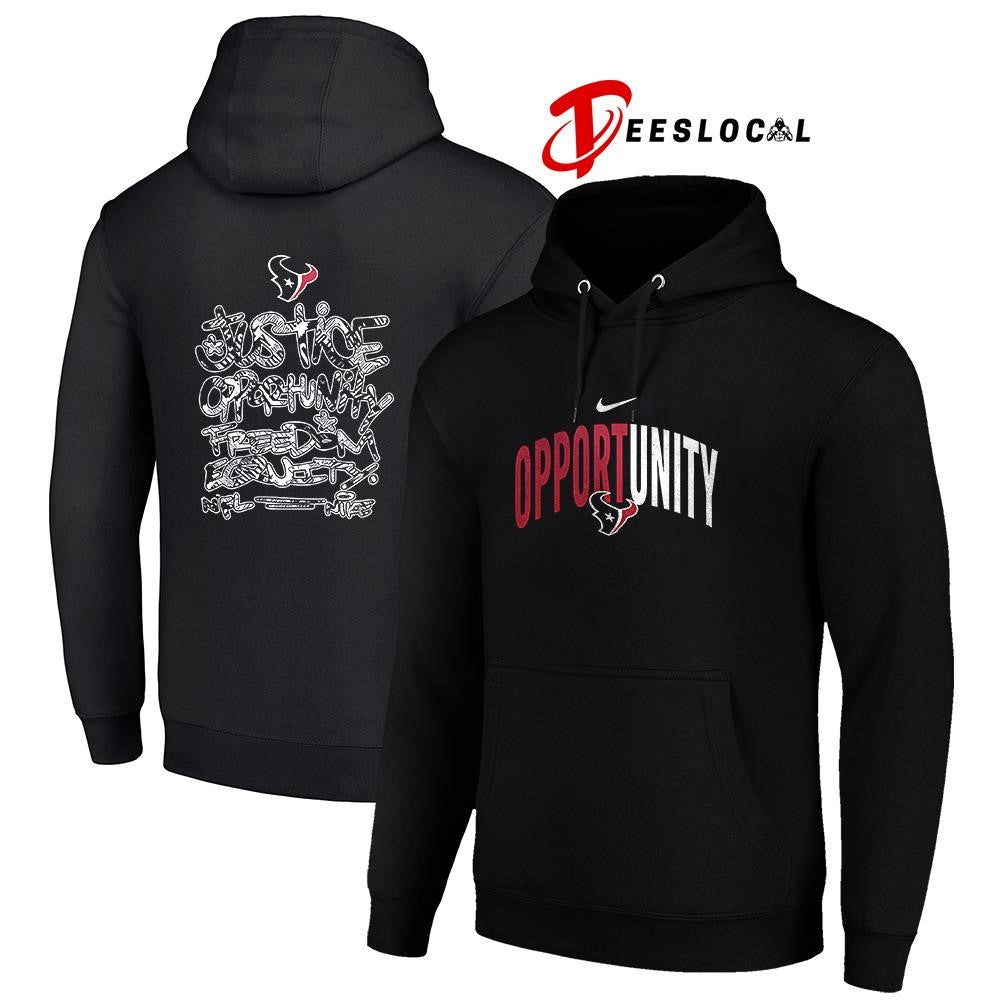 Houston Texans justice opportunity freedom equity shirt