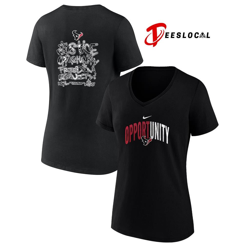 Houston Texans justice opportunity freedom equity shirt