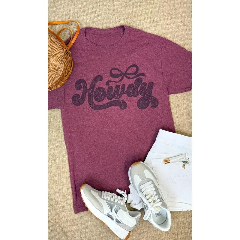 Howdy Lace Graphic T-Shirt Hoodie Sweatshirt | PrintMintTees.com
