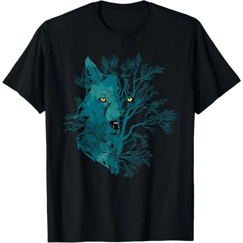 Howling Forest Animal Lover Gift Wildlife Predator Wolf T-Shirt Hoodie Sweatshirt | PrintMintTees.com