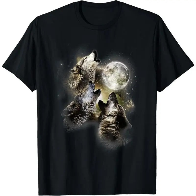 Howling in the moon, wolves, animal, wolf T-Shirt Hoodie Sweatshirt | PrintMintTees.com