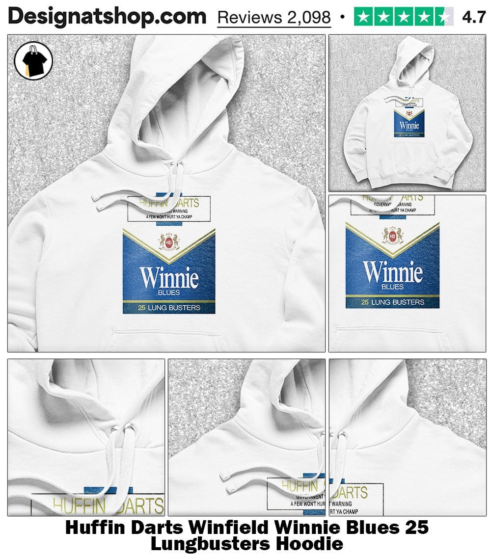 Huffin Darts Winfield Winnie Blues 25 Lungbusters shirt