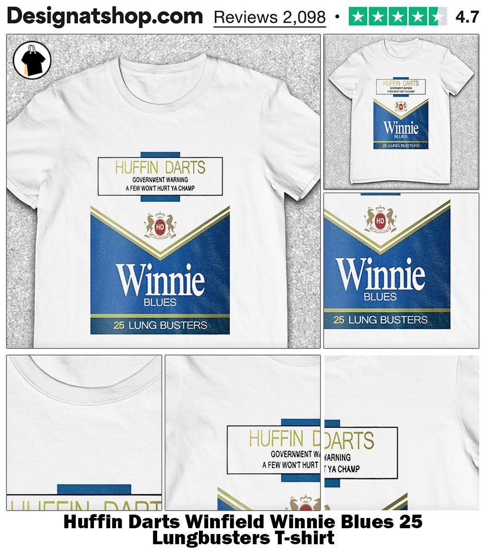 Huffin Darts Winfield Winnie Blues 25 Lungbusters shirt