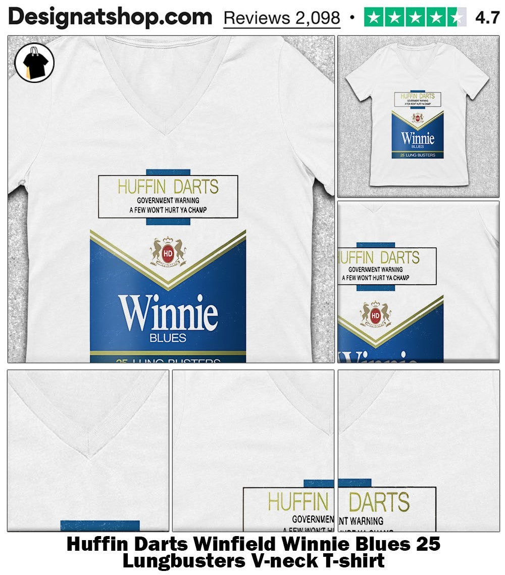 Huffin Darts Winfield Winnie Blues 25 Lungbusters shirt
