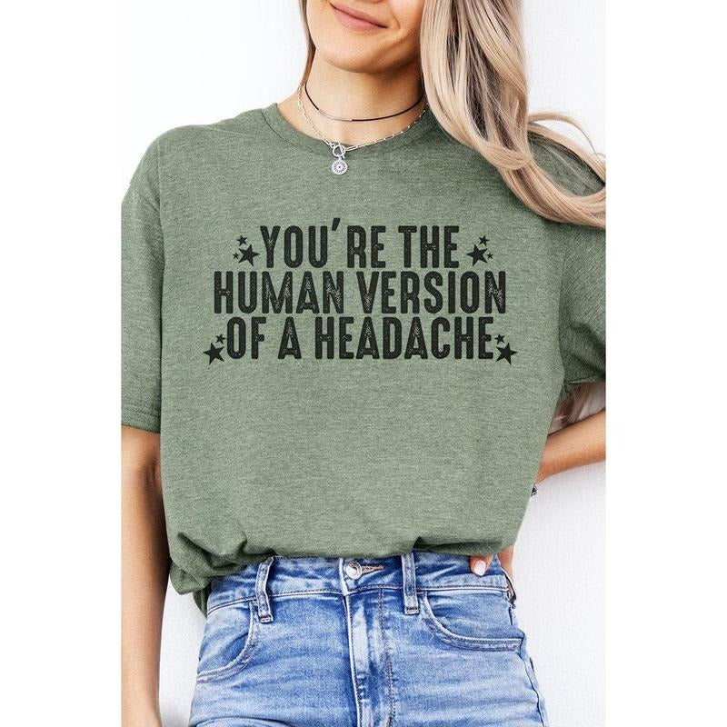Human Version Of A Headache Softstyle Adult T-Shirt Hoodie Sweatshirt | PrintMintTees.com