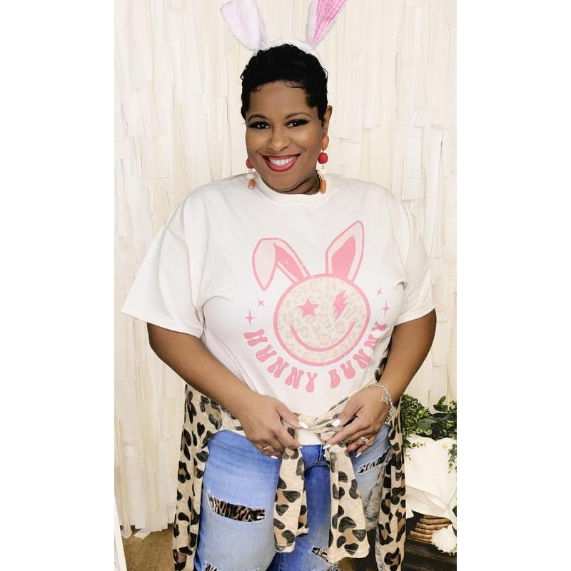 Hunny Bunny Easter Graphic T-Shirt Hoodie Sweatshirt | PrintMintTees.com